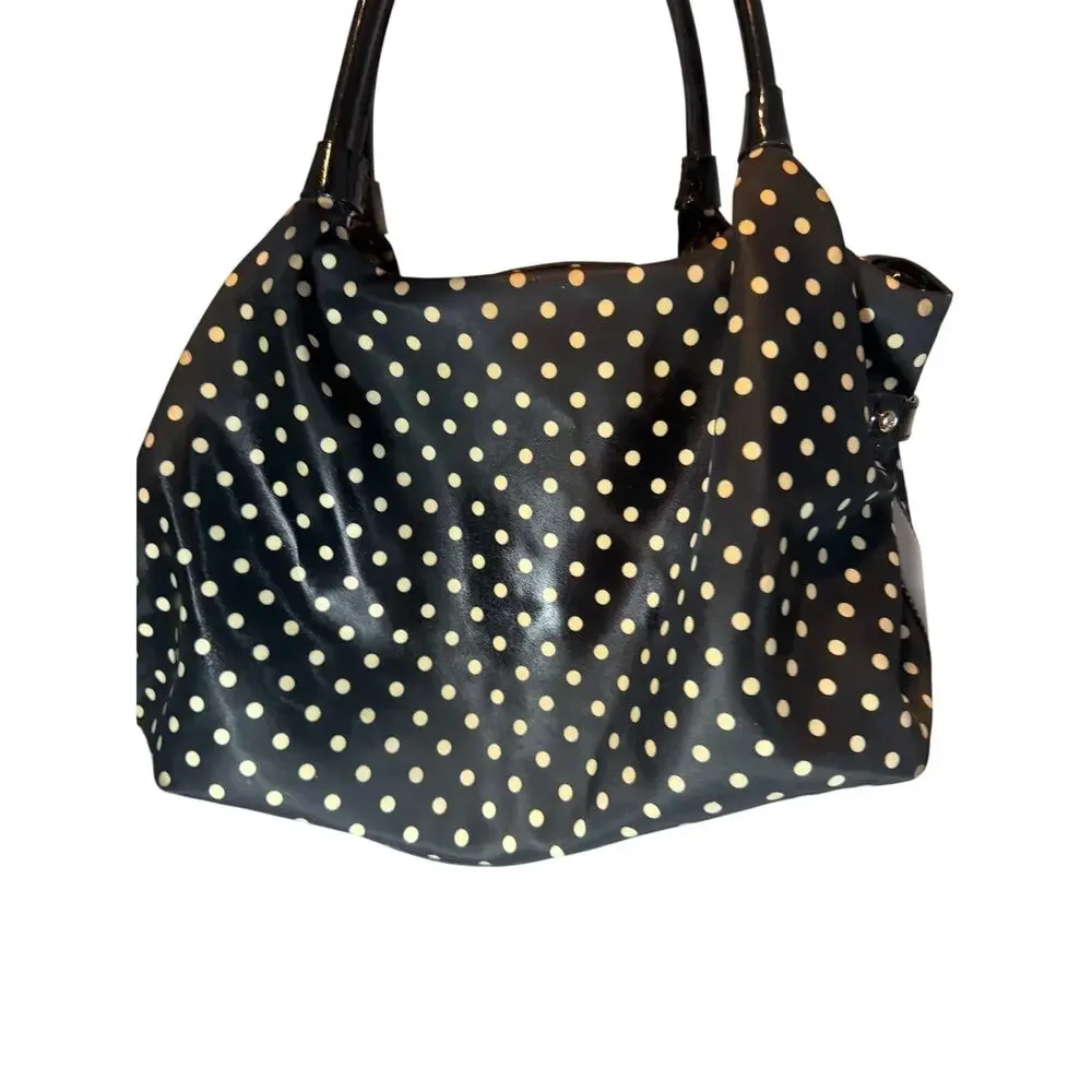 Kate Spade Stevie Spot Nylon Dot Shoulder Bag Tote Handbag Purse SEE PHOTOS